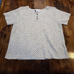 Vintage Carolina Colours  Textured Knit Top Granola